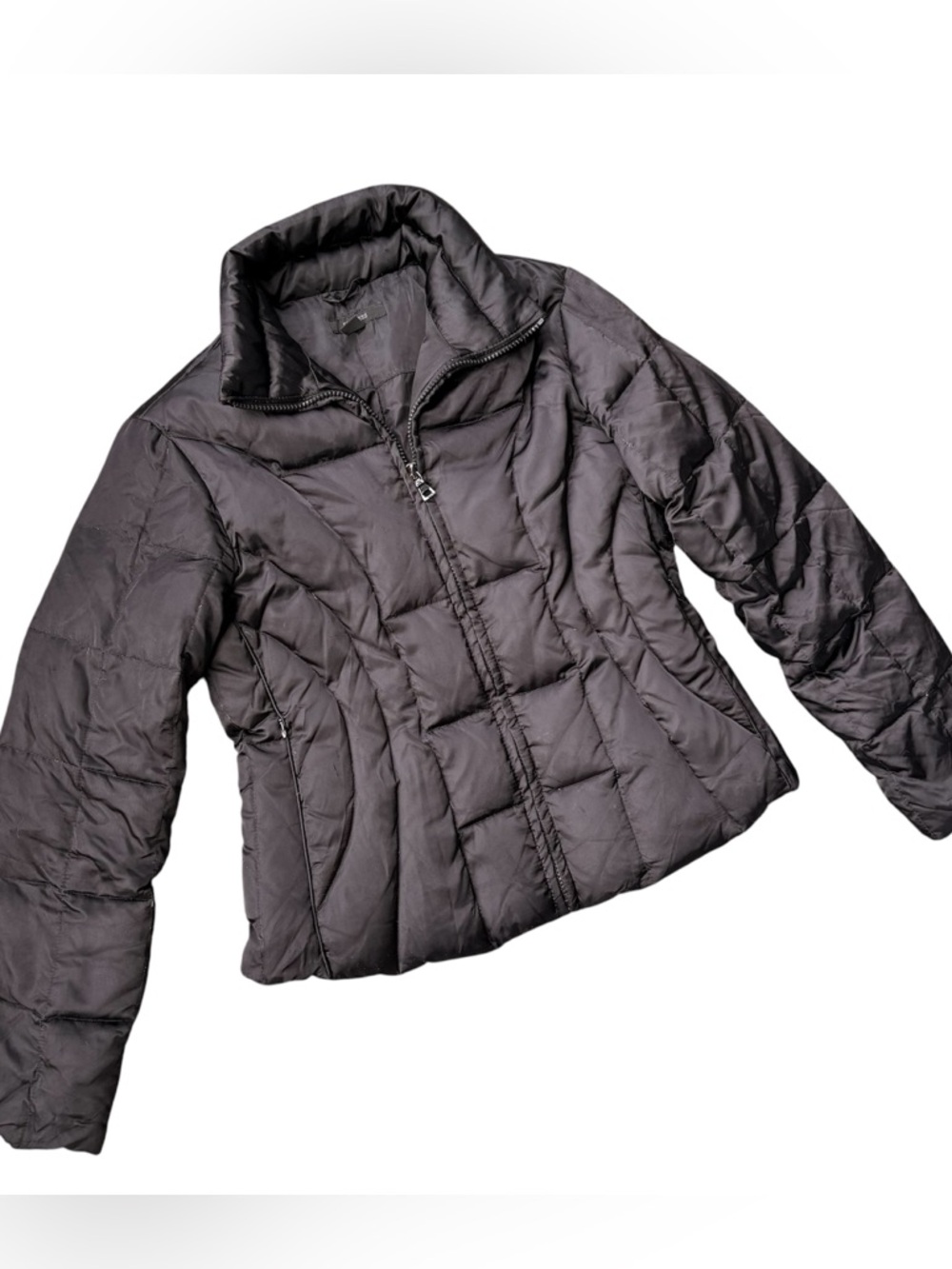 Express Women's Black Quilted Puffer Jacket